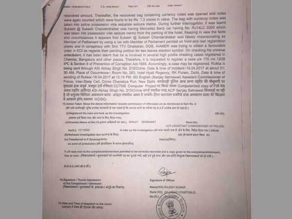 Read: What the FIR against TTV Dinakaran and Sukesh Chandrasekhar says