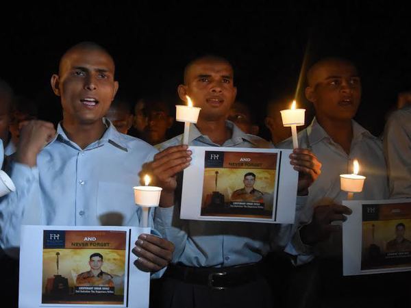 Serving defense personnel were also present