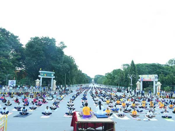 Boot camps ahead of mass yoga event