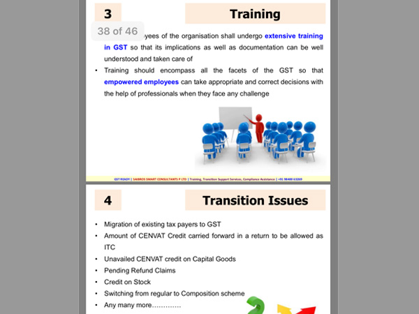 Training and Transitional issues