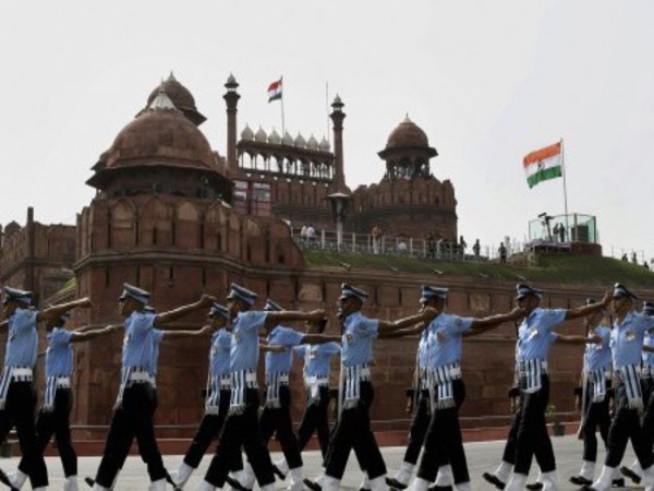Airforce Jawans' march