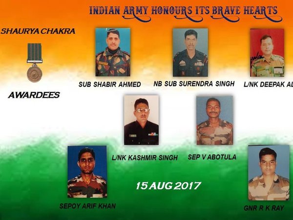 Shaurya Chakra awardees the Indian Army