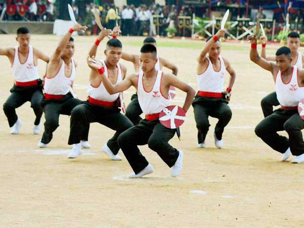 Jawans demonstrate skills