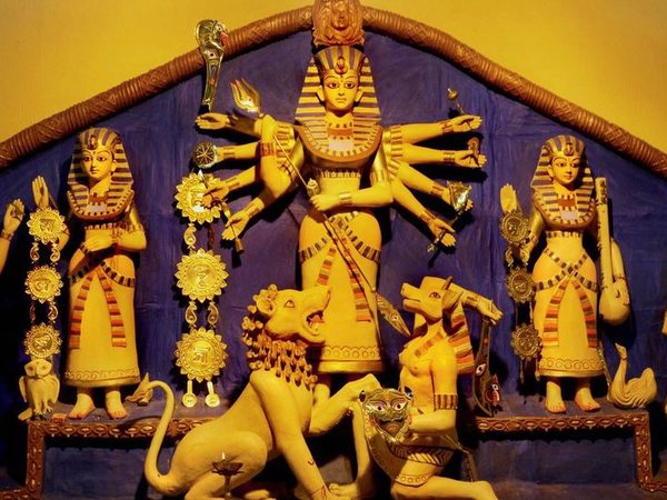 Egyptian culture in pandal