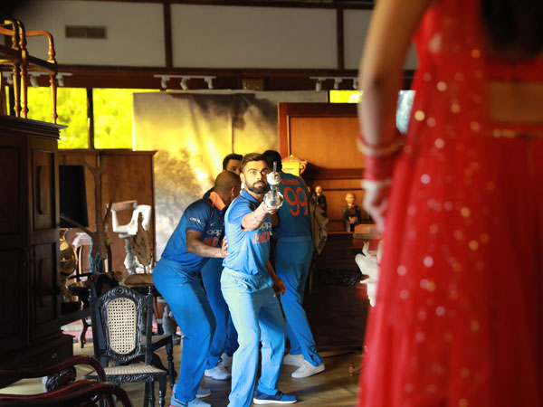 Leaked images from the Team India TVC shot for OPPO Leaked images from the Team India TVC shot for OPPO