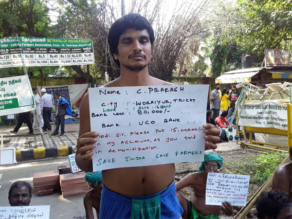 Will the Tamil Nadu farmers get the attention of the Centre?