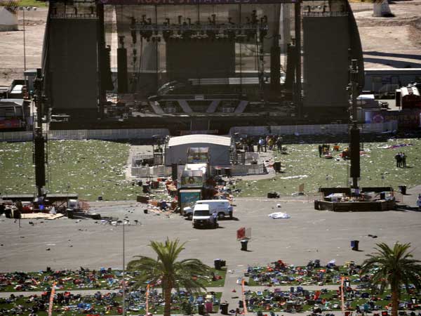 Concert venue after shooting