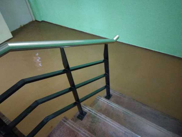 Low-lying areas inundated