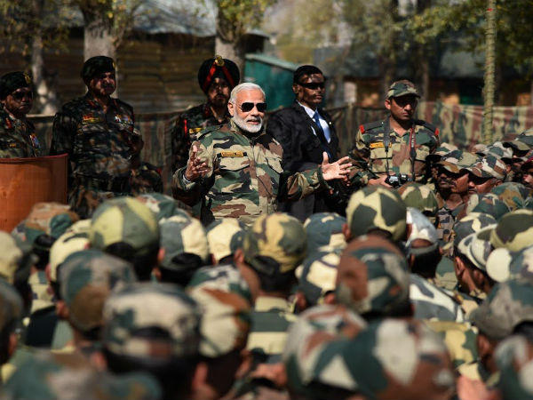 Modi celebrates Diwali with troops
