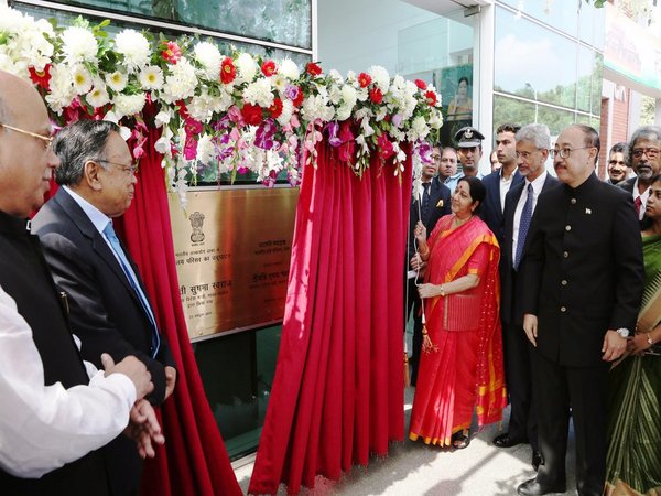 Swaraj inaugurating new chancery