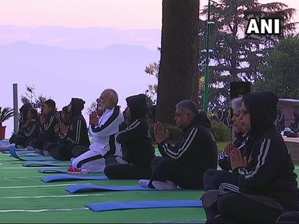 Yoga session at Lal Bahadur Shastri Academy