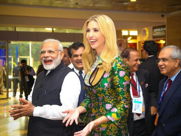 PM Modi and Ivanka Trump PM Modi and Ivanka Trump