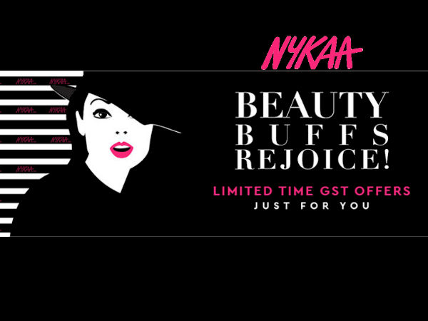 GST Affect On Beauty Products: Nykaa Upto 65% Off* (Shop Now) GST Affect On Beauty Products: Nykaa Upto 65% Off* (Shop Now)