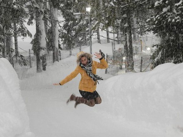 Snowfall in Davos Snowfall in Davos