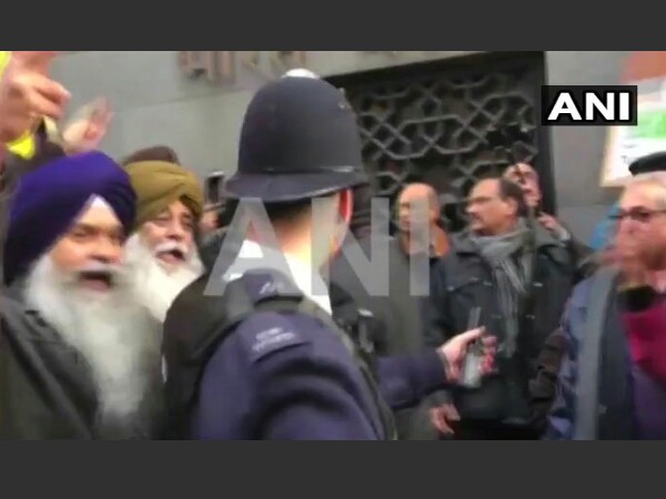 Clashes erupts outside the Indian High Commission in London Clashes erupts outside the Indian High Commission in London