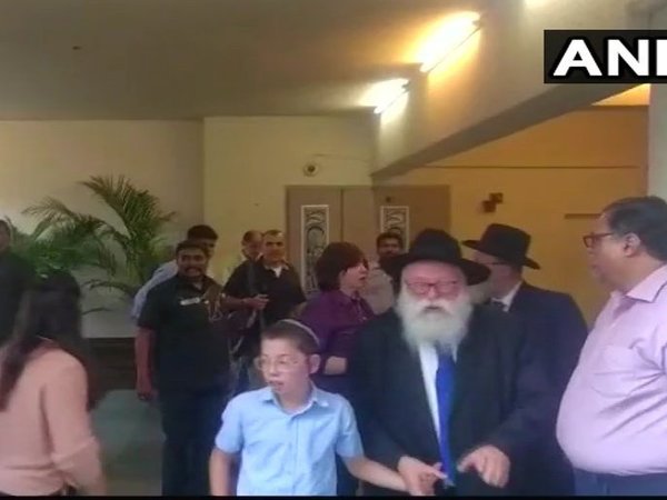 Baby Moshe, his grandparents visit Chabad House in Mumbai. Courtesy: ANI news Baby Moshe, his grandparents visit Chabad House in Mumbai. Courtesy: ANI news