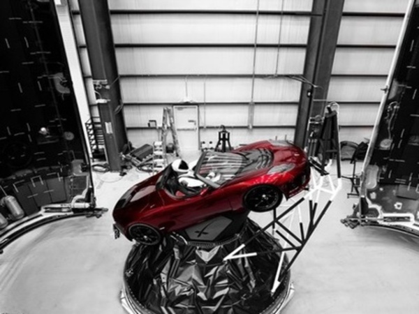 Starman in Red Roadster