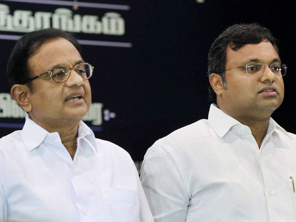 Chidambaram and Karti Chidambaram Chidambaram and Karti Chidambaram