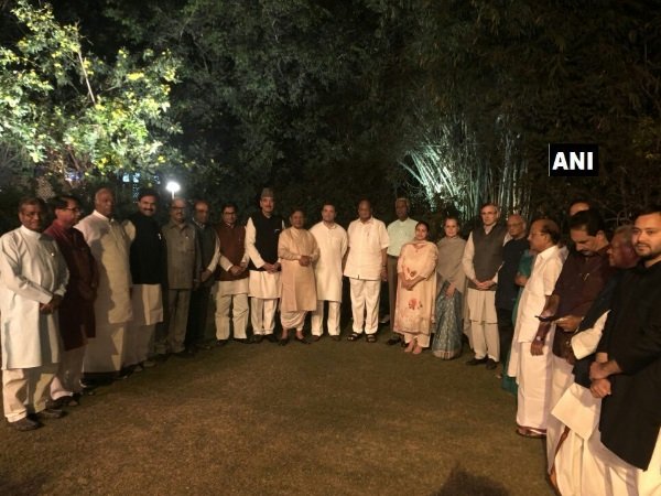 Opposition party leaders at dinner hosted by Sonia Gandhi Opposition party leaders at dinner hosted by Sonia Gandhi