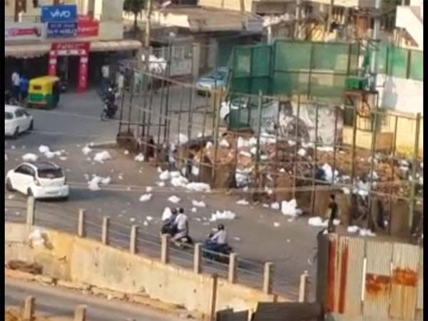 Last year, the foam had spilled onto the streets Last year, the foam had spilled onto the streets