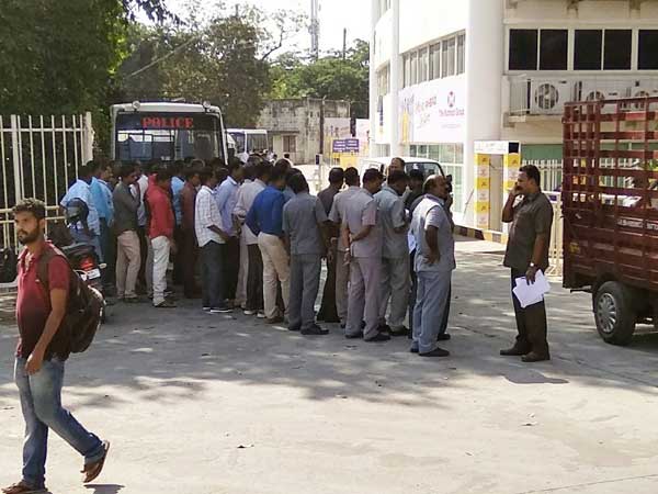 High security at Chepauk Stadium High security at Chepauk Stadium
