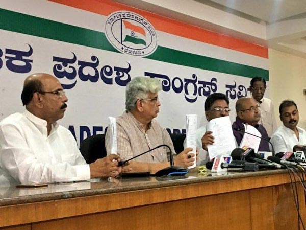 Congress press conference at KPCC office in Bengaluru Congress press conference at KPCC office in Bengaluru