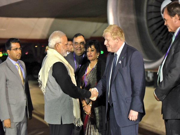 Modi arrives in UK