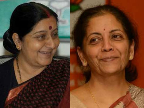 Sushma Swaraj and Nirmala Sitharaman Sushma Swaraj and Nirmala Sitharaman