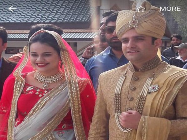 Tina Dabis marriage (Image courtesy - Twitter/@dabi_tina) Tina Dabis marriage (Image courtesy - Twitter/@dabi_tina)