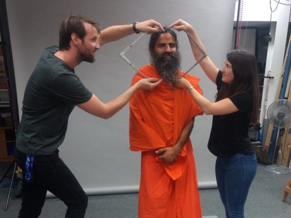 Experts take measurements