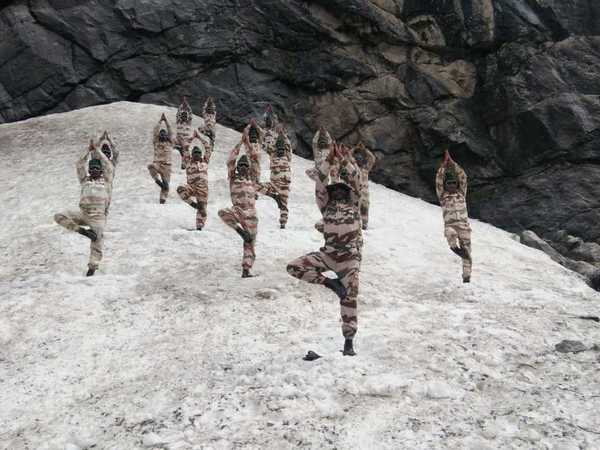 Yoga in Himalayas