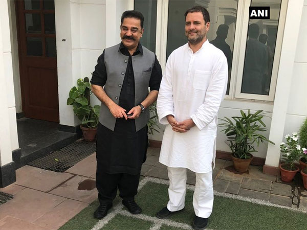 Kamal Haasan meets Rahul Gandhi in Delhi Kamal Haasan meets Rahul Gandhi in Delhi