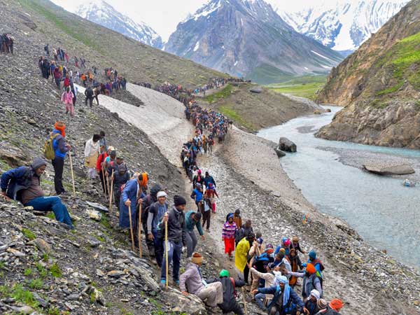 Tortuous path to reach holy shrine
