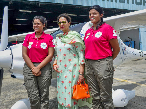 With former Union minister Preneet Kaur With former Union minister Preneet Kaur