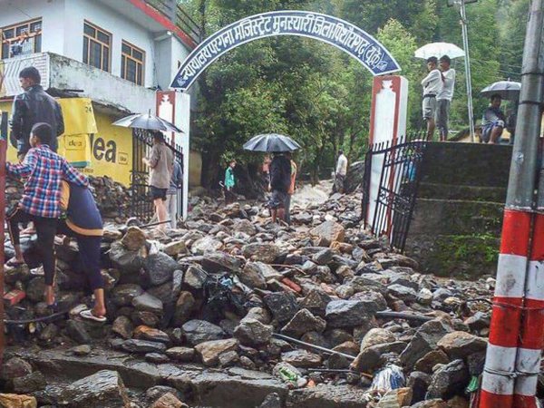 Cloudburst at Munsiyari 