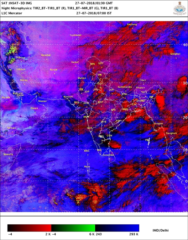 IMDs latest satellite image