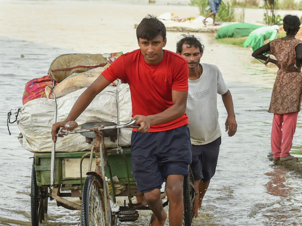 People evacuated from low-lying areas in Delhi