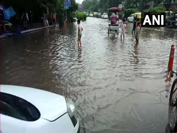 Water-logging near Ramlila Ground
