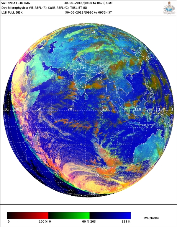 IMDs latest satellite image of globe