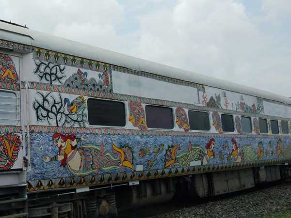 Maithili art on trains