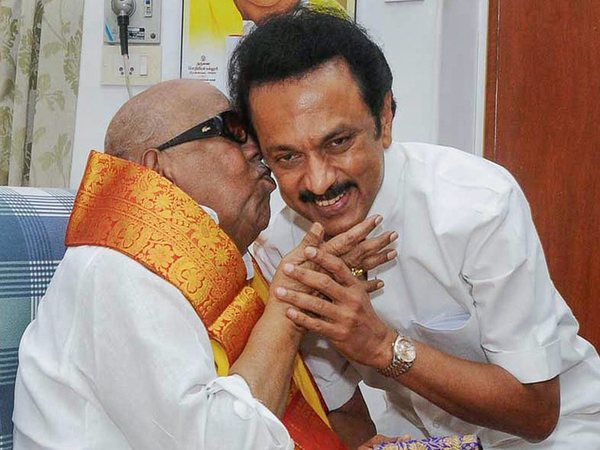 Stalin with his father late Karunanidhi
