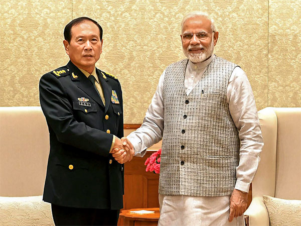 Prime Minister Narendra Modi shakes hands with Defence Minister of China, General Wei Fenghe during a meeting in New Delhi Prime Minister Narendra Modi shakes hands with Defence Minister of China, General Wei Fenghe during a meeting in New Delhi