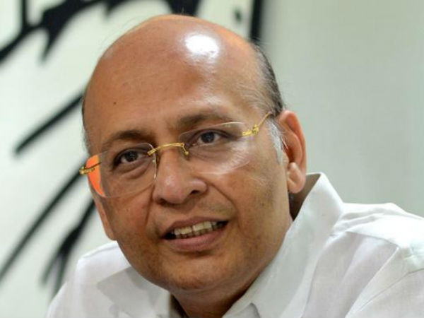 Congress leader Abhishek Manu Singhvi