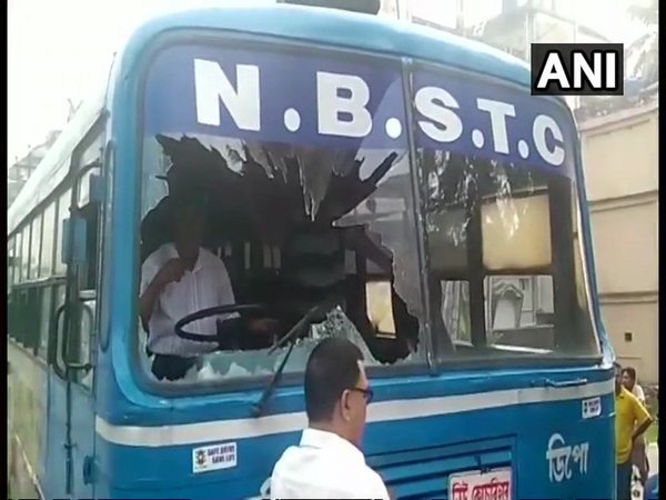 BJP protesters vandalise government buses