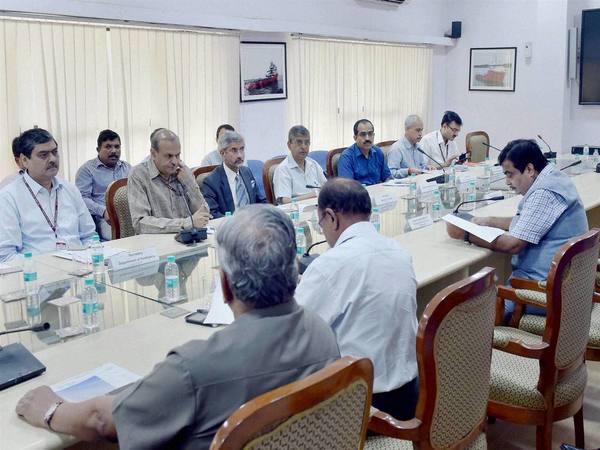 Gadkari chairing a high level meeting on Chabahar Port (File photo) Gadkari chairing a high level meeting on Chabahar Port (File photo)