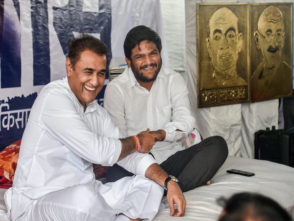 With NCP leader Praful Patel