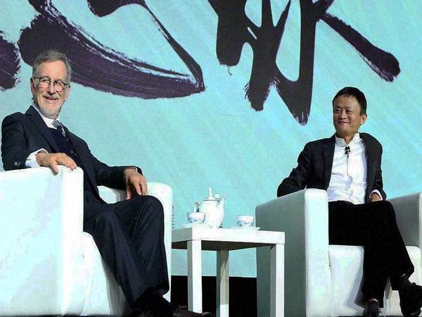 Jack Ma With Steven Spielberg