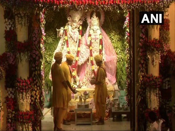 Lord Krishna's idol decorated for Janmashtami Lord Krishna's idol decorated for Janmashtami
