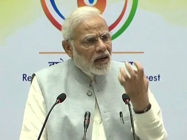 PM Narendra Modi addressing the Conference in Academic Leadership on Education for Resurgence in New Delhi. Courtesy: ANI news PM Narendra Modi addressing the Conference in Academic Leadership on Education for Resurgence in New Delhi. Courtesy: ANI news