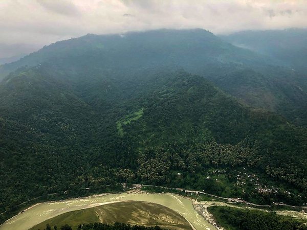 Aerial pictures shot by PM Modi